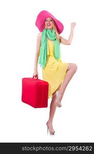 Young woman preparing for vacation