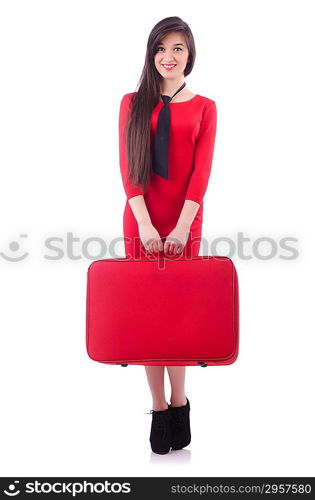 Young woman preparing for vacation