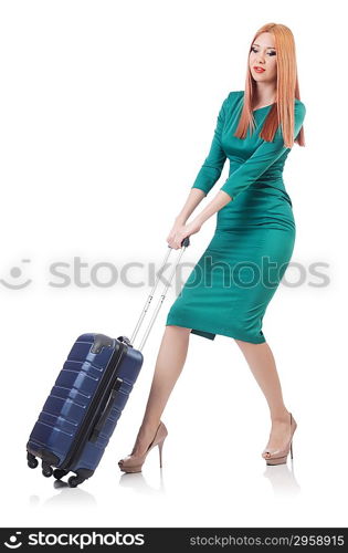 Young woman preparing for vacation