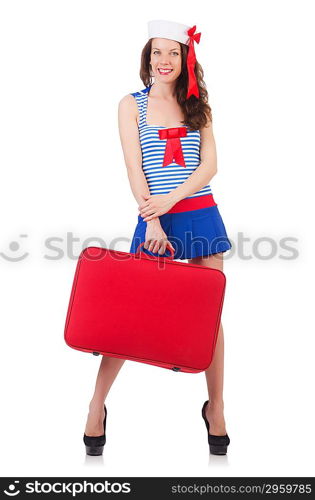 Young woman preparing for vacation