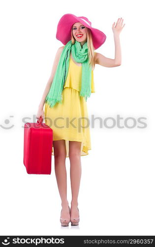 Young woman preparing for vacation