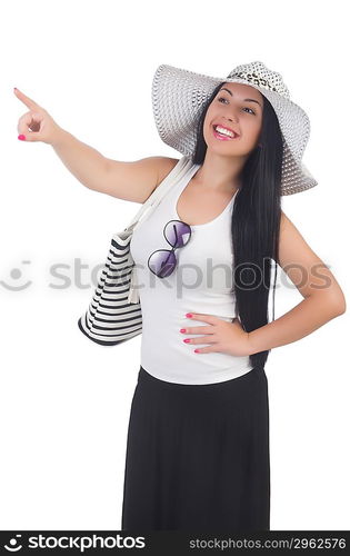 Young woman preparing for vacation