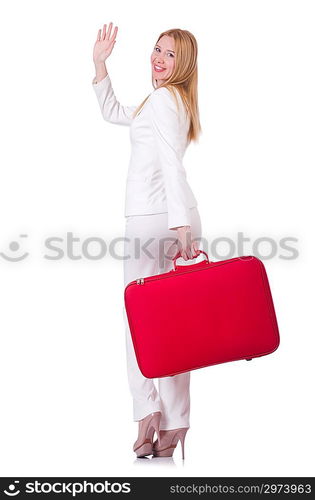 Young woman preparing for vacation