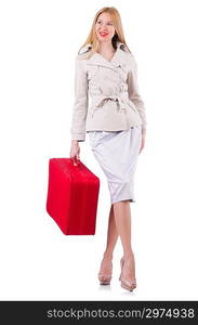 Young woman preparing for vacation