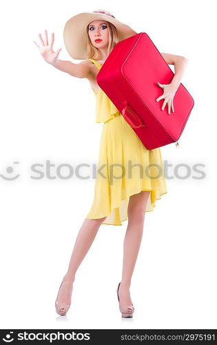 Young woman preparing for vacation