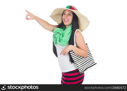 Young woman preparing for vacation