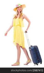 Young woman preparing for vacation