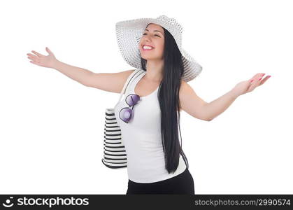 Young woman preparing for vacation