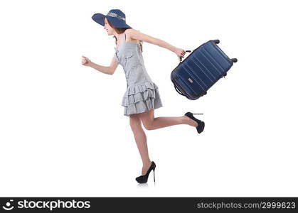 Young woman preparing for vacation