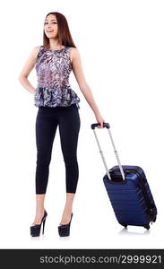 Young woman preparing for vacation