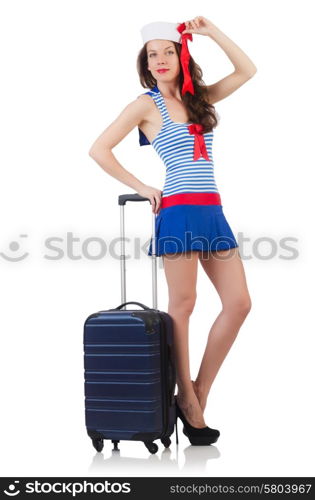 Young woman preparing for vacation