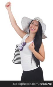 Young woman preparing for vacation