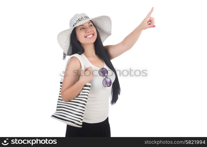 Young woman preparing for vacation