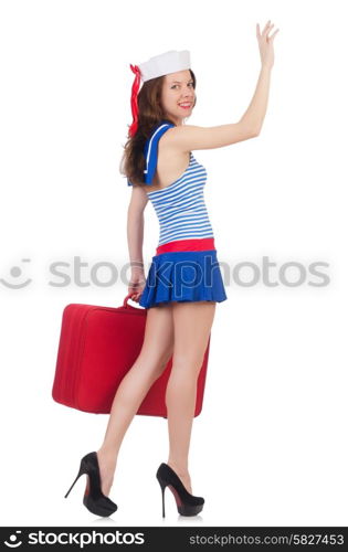 Young woman preparing for vacation