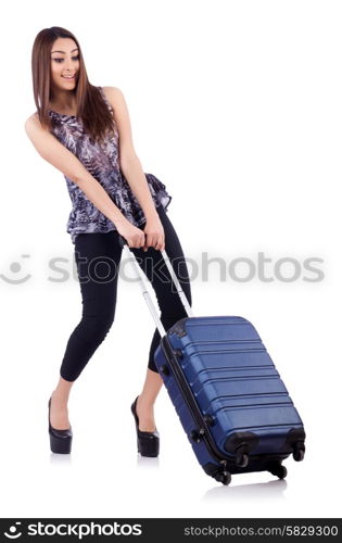 Young woman preparing for vacation