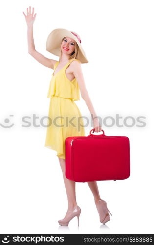 Young woman preparing for vacation