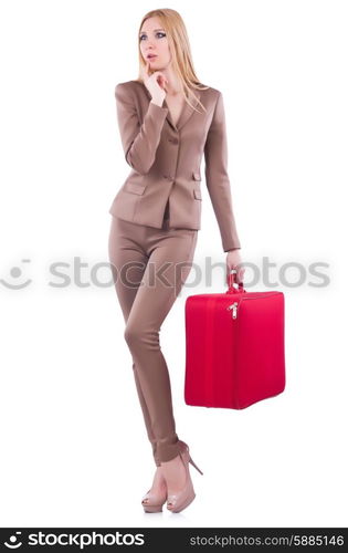 Young woman preparing for vacation