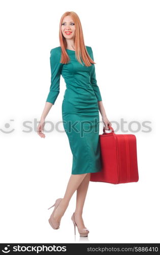 Young woman preparing for vacation