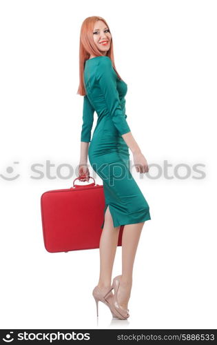 Young woman preparing for vacation