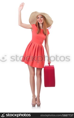 Young woman preparing for vacation