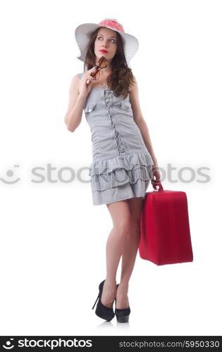 Young woman preparing for vacation