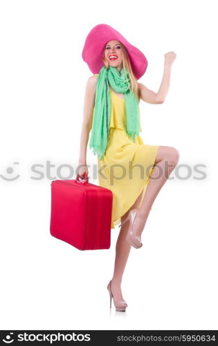 Young woman preparing for vacation