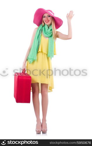 Young woman preparing for vacation