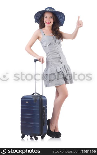 Young woman preparing for vacation