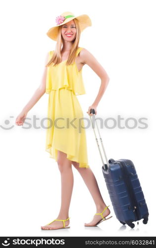 Young woman preparing for vacation