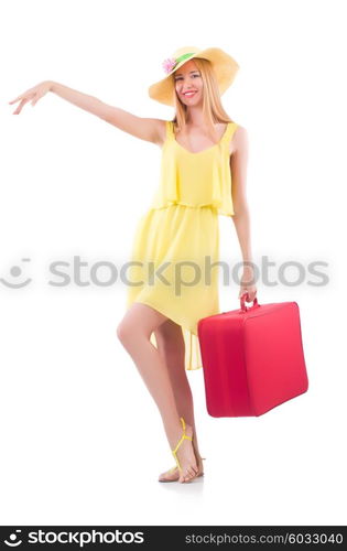 Young woman preparing for vacation