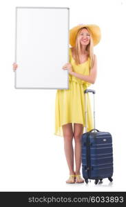 Young woman preparing for vacation