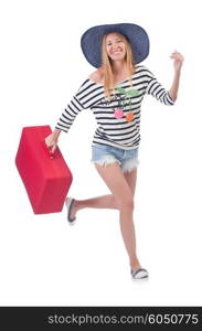 Young woman preparing for vacation