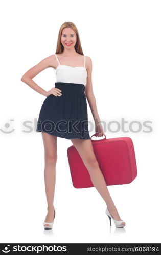 Young woman preparing for vacation