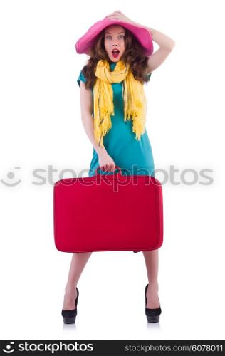 Young woman preparing for vacation