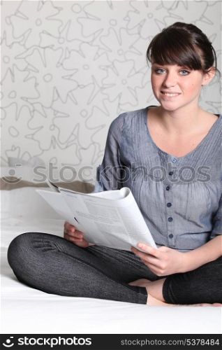 Young woman reading
