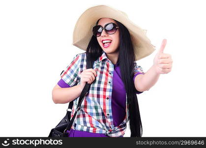 Young woman ready for summer vacation