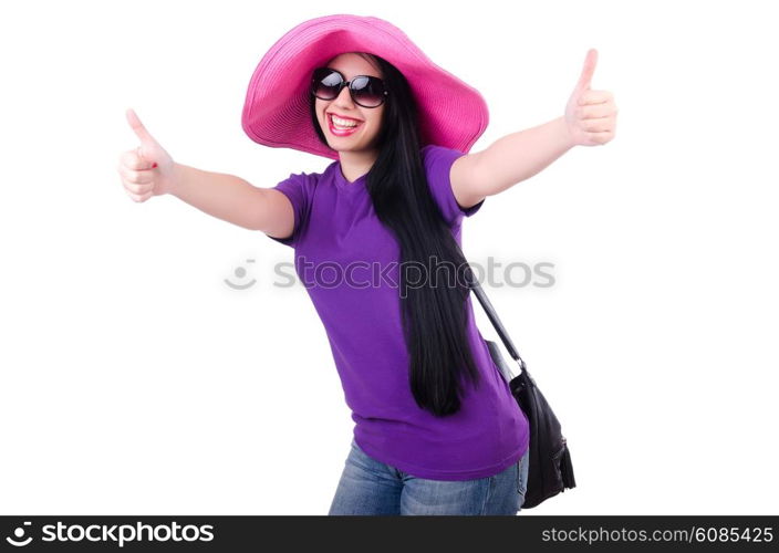 Young woman ready for summer vacation