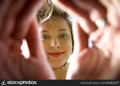 Young Woman Smiling Under The Sun