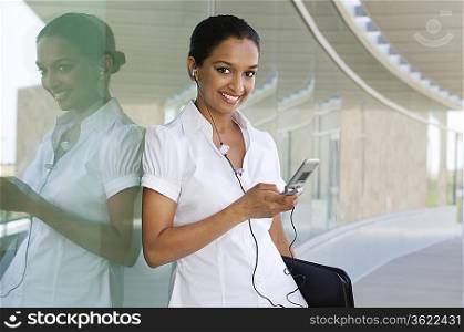 Young Woman Talking on a Cell Phone