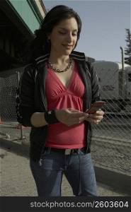 Young woman using a mobile phone