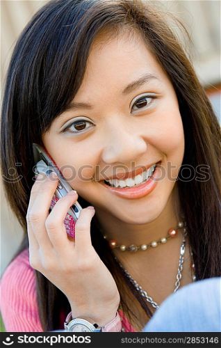 Young Woman Using Cell Phone