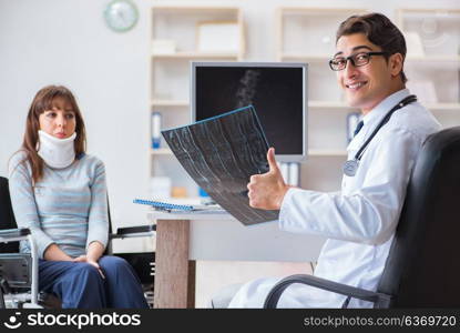 Young woman visiting doctor for medical examination