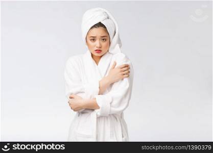 Young woman who be troubled with healthy problem. beauty and healthcare concept. Young woman who be troubled with healthy problem. beauty and healthcare concept.