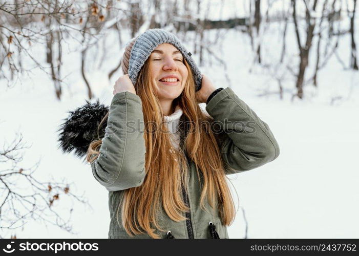 young woman winter day 6