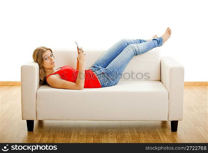 Young woman with a cell phone
