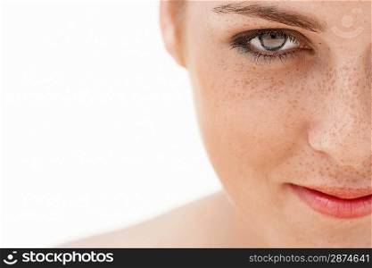 Young Woman with Freckles