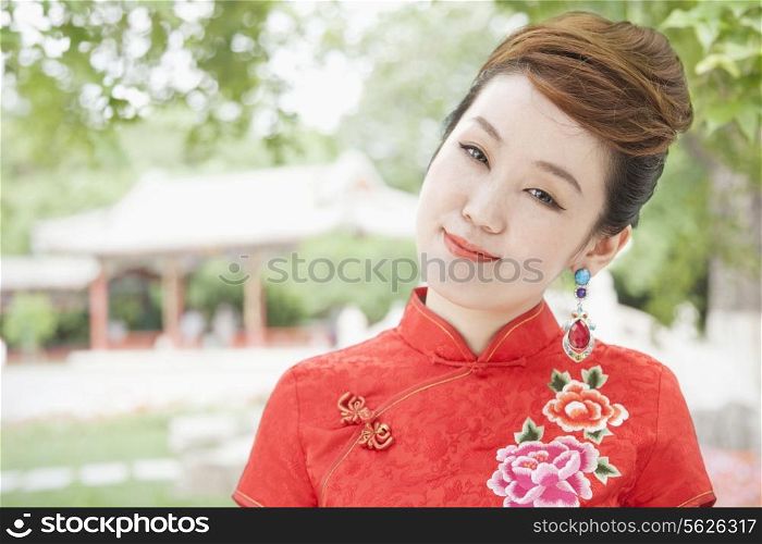 Young Woman with Qipao