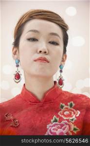 Young Woman with Qipao