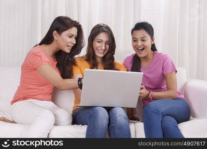 Young women spending leisure time together