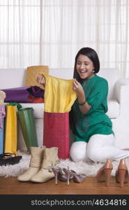 Young WOMEN with shopped goods